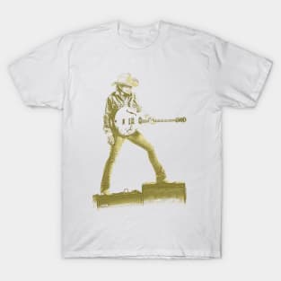 Dwight Yoakam - Yellow Vintage 80s T-Shirt